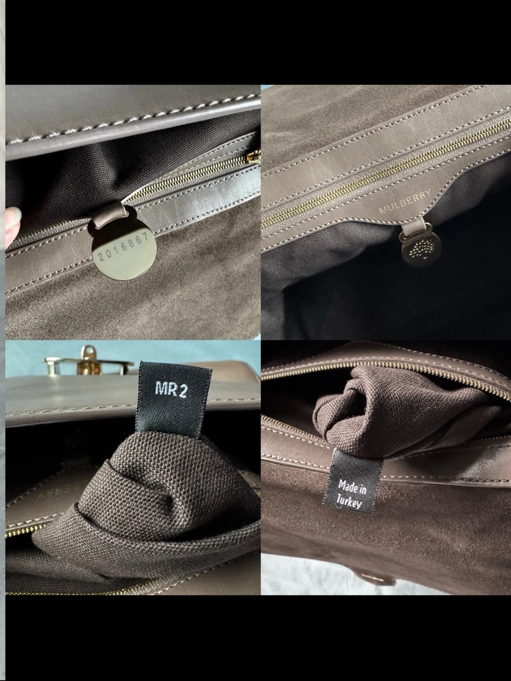 Mulberry Brown Leather Top-Handle Satchel with Detachable Strap - Picture 15 of 16